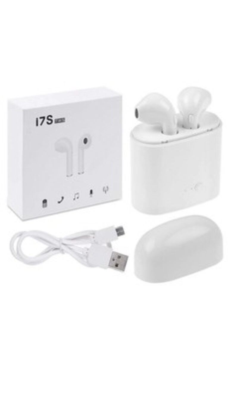NEW TWS I7S Wireless Bluetooth Earphones for iOS & Android – White